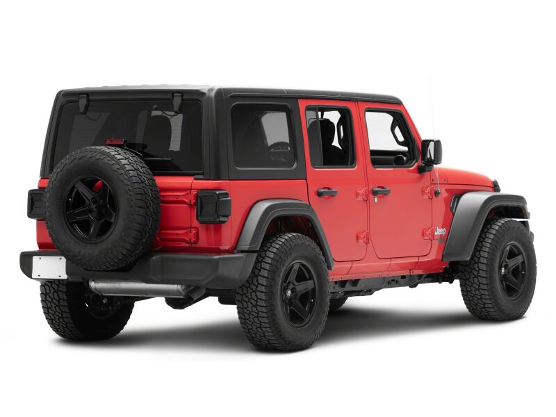Raxiom Jeep Wrangler JL LED Tail Lights with Red Housing and Smoked Lens - Part RAXJ181425