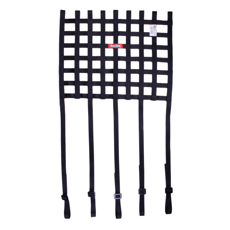 RaceQuip RQP825001RQP SFI 27.1 Ribbon-Style Racing Window Net, Black