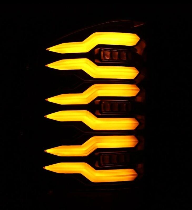 AlphaRex LUXX-Series LED Tail Lights Alpha-Black for 2007-2013 Chevrolet Silverado 1500, Part ARX620090