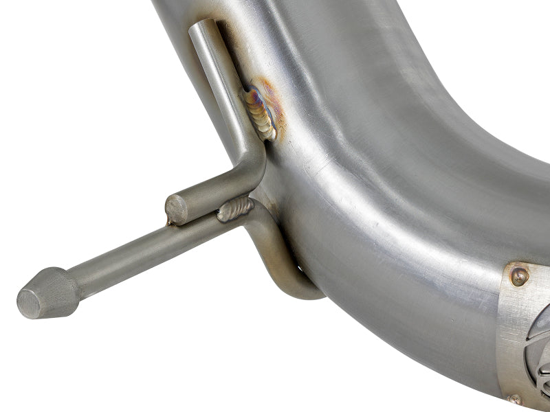 aFe Twisted Steel 3-Inch Stainless Steel Mid-Pipe for 2017-2021 Honda Civic Type R 2.0L Turbo