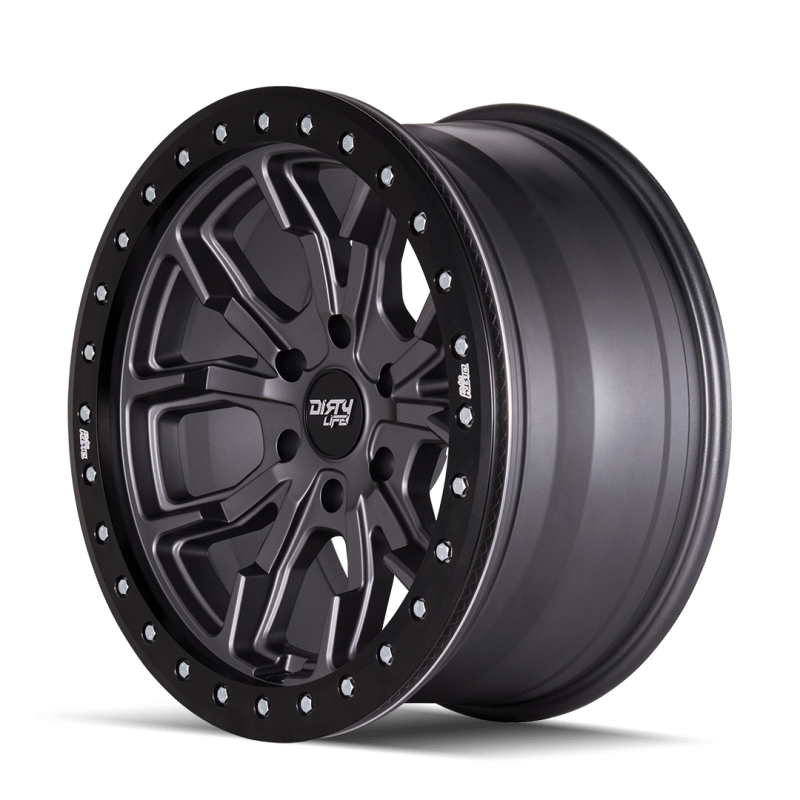 Dirty Life DT-1 9303 17x9 Matte Gunmetal Wheel, 5x127, -12mm Offset