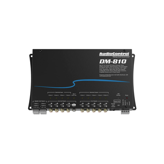Audio Control DM-810 Performance Digital Signal Processor with EQ, Crossover and Signal Delay