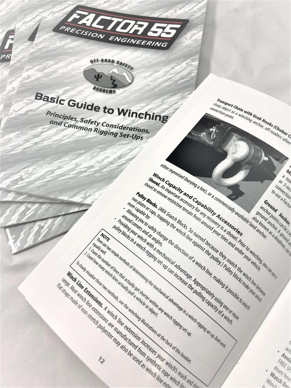Factor 55 - 10000 - Technical Specification Book - Basic Guide To Winching Manual