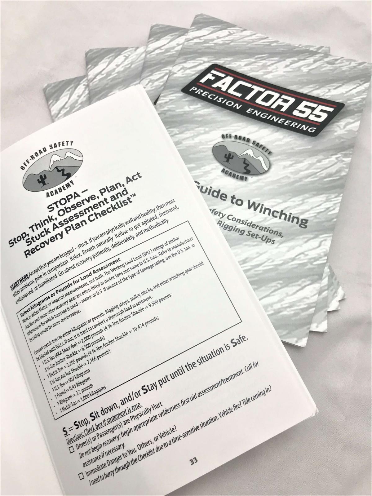 Factor 55 - 10000 - Technical Specification Book - Basic Guide To Winching Manual
