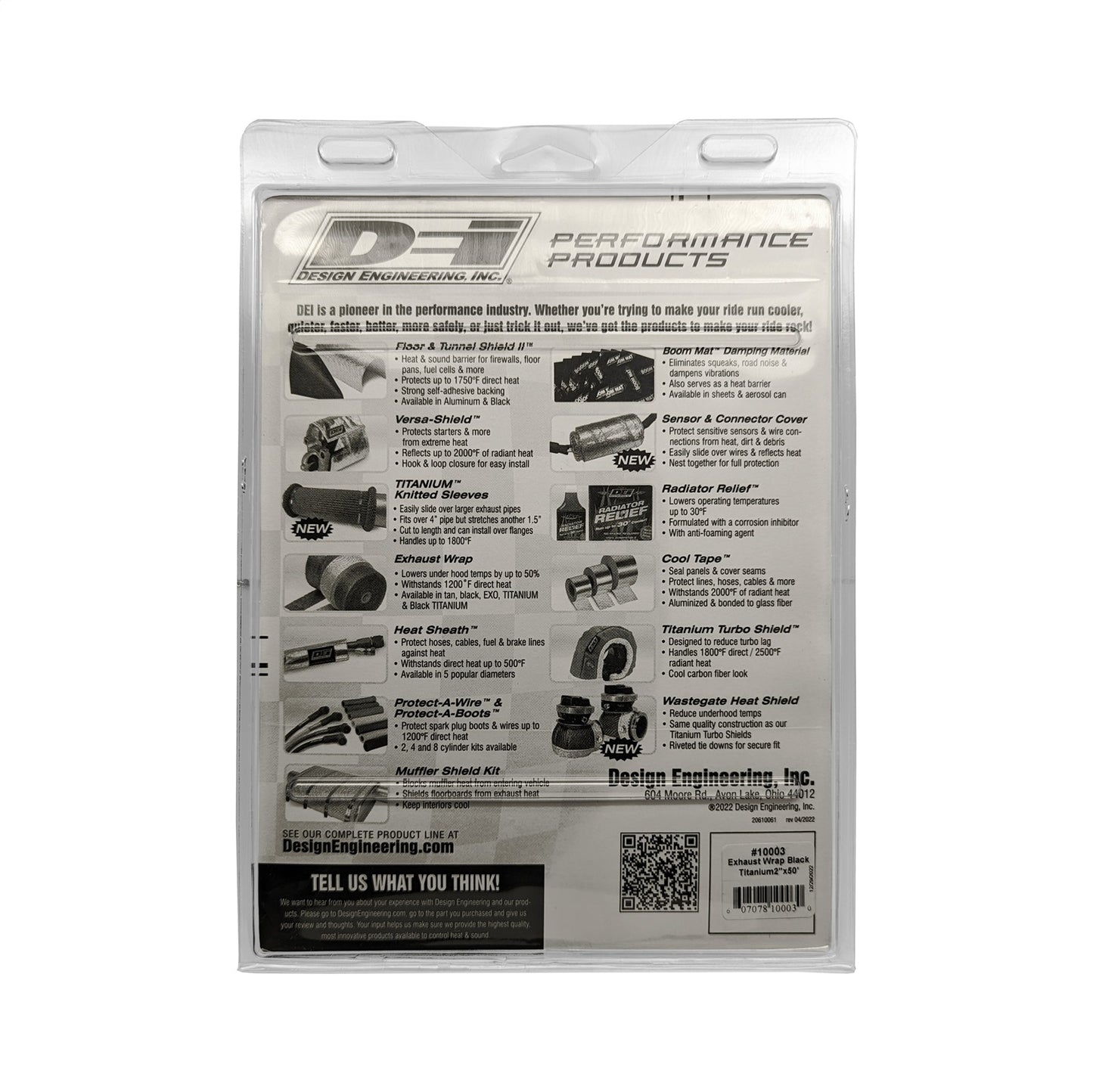 Design Engineering - 10003 - Exhaust Wrap Kit