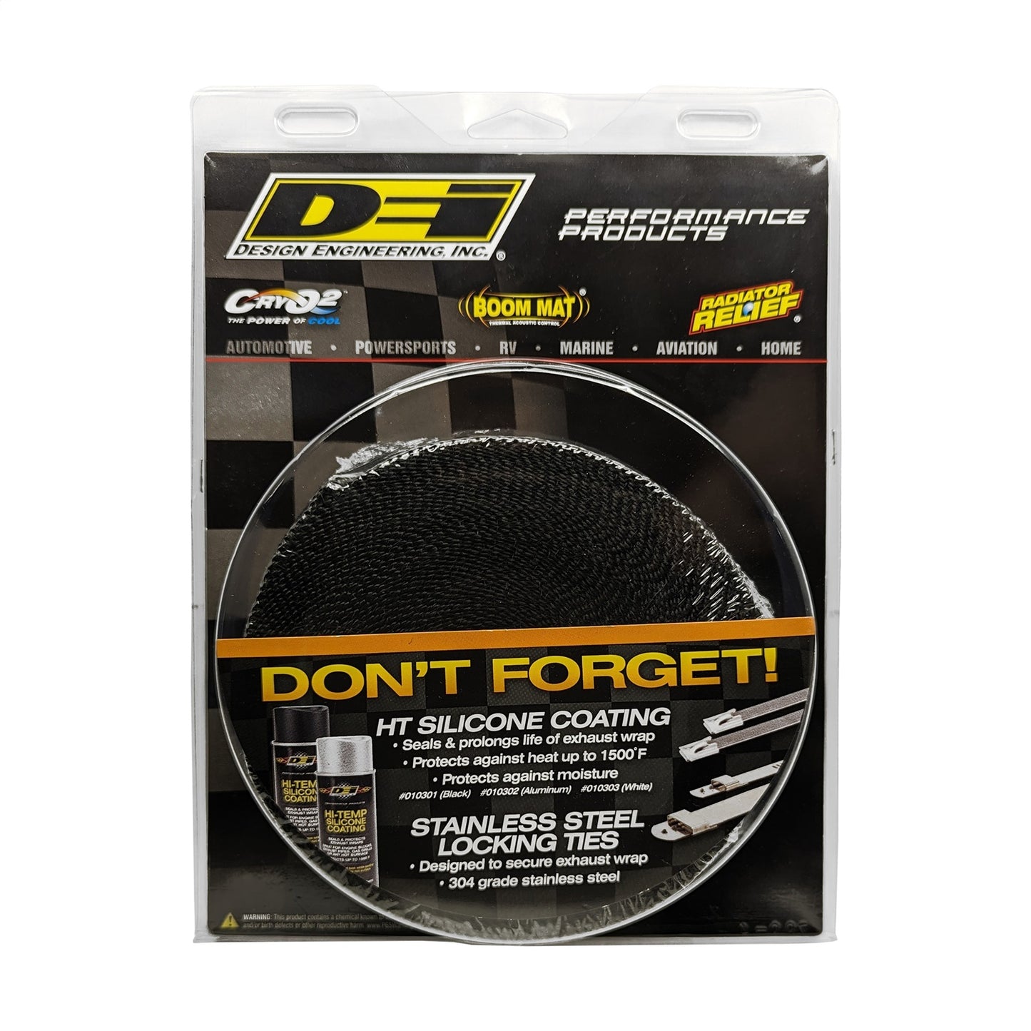 Design Engineering - 10003 - Exhaust Wrap Kit