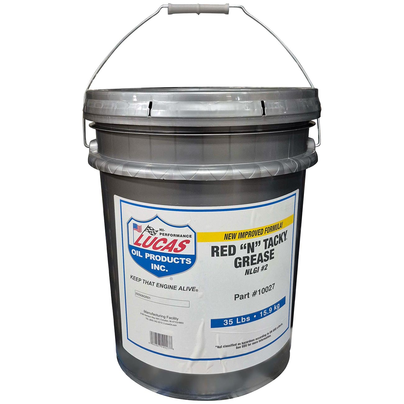 Lucas Oil Red N Tacky Grease 35 Pound Pail | LUCASOIL