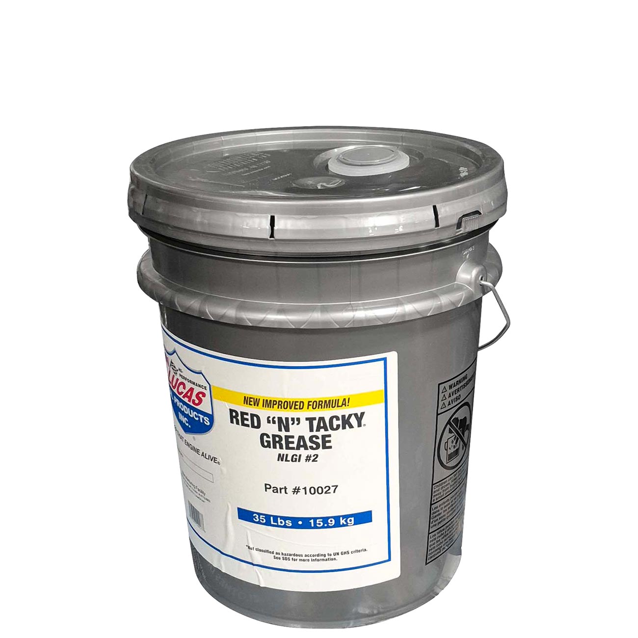 Lucas Oil Red N Tacky Grease 35 Pound Pail | LUCASOIL