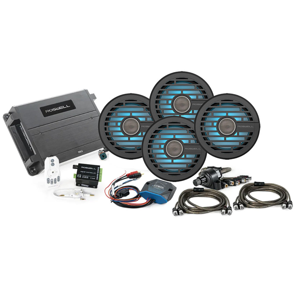 Roswell R1 6.5" Marine Audio Package w/RGB Remote  Controller - Black [C920-2557]
