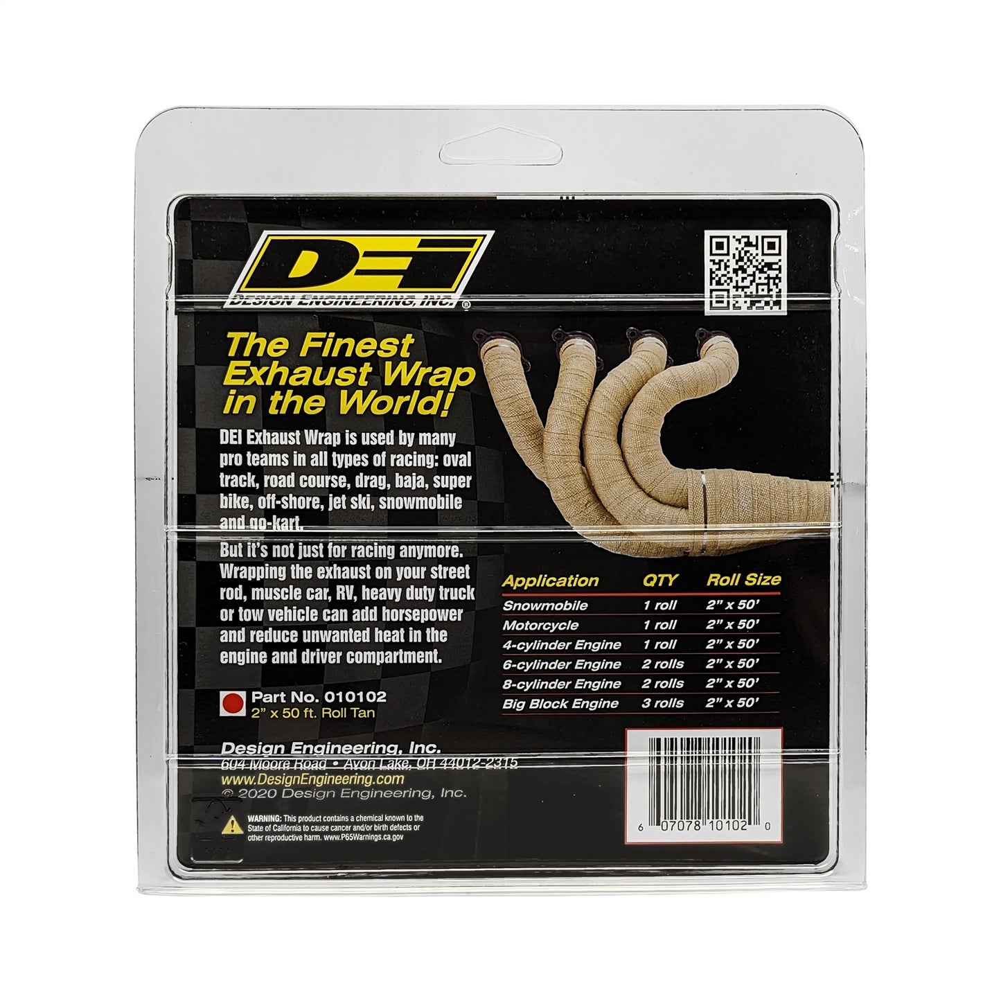 Design Engineering - 10102 - Exhaust Wrap Kit