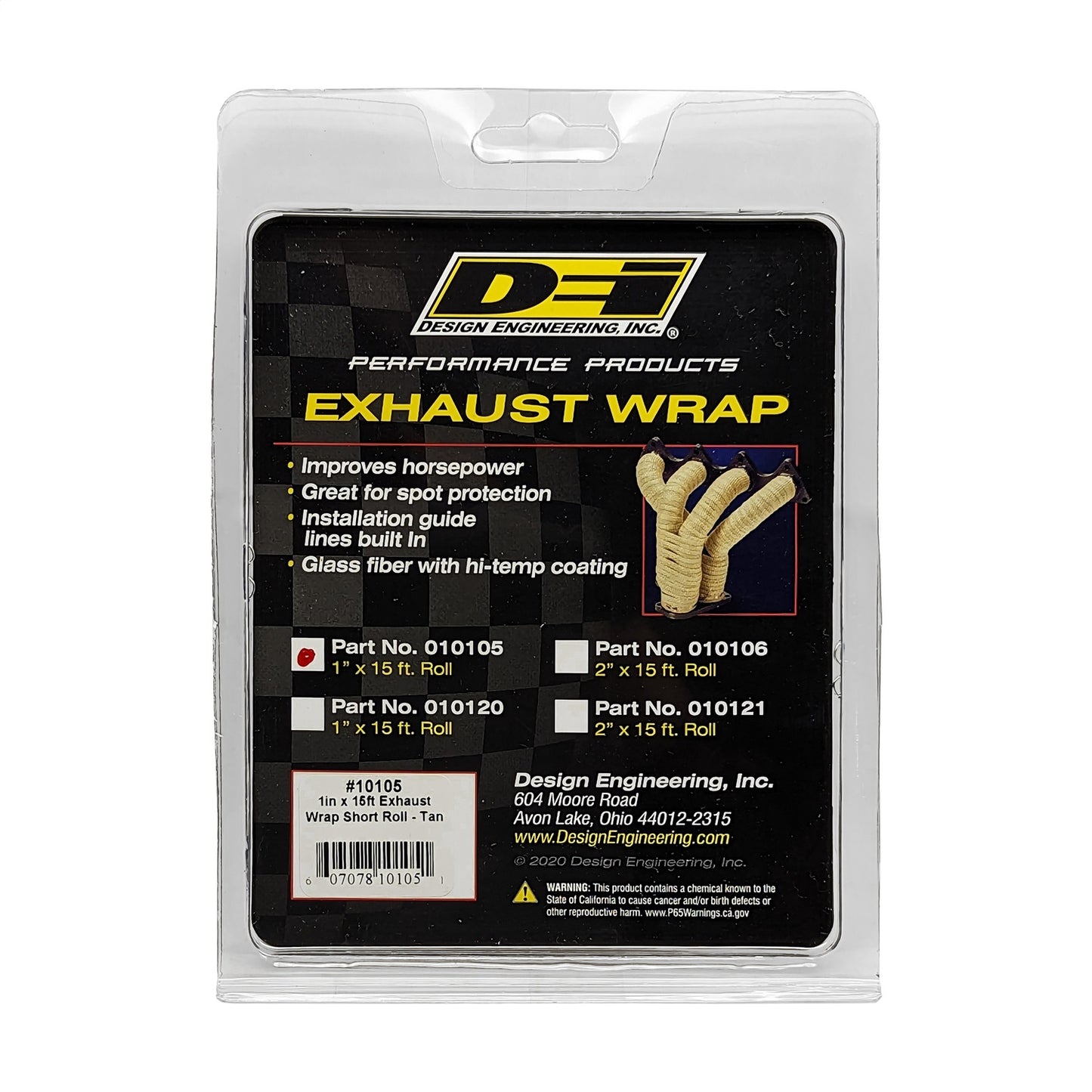 Design Engineering - 10105 - Exhaust Wrap Kit