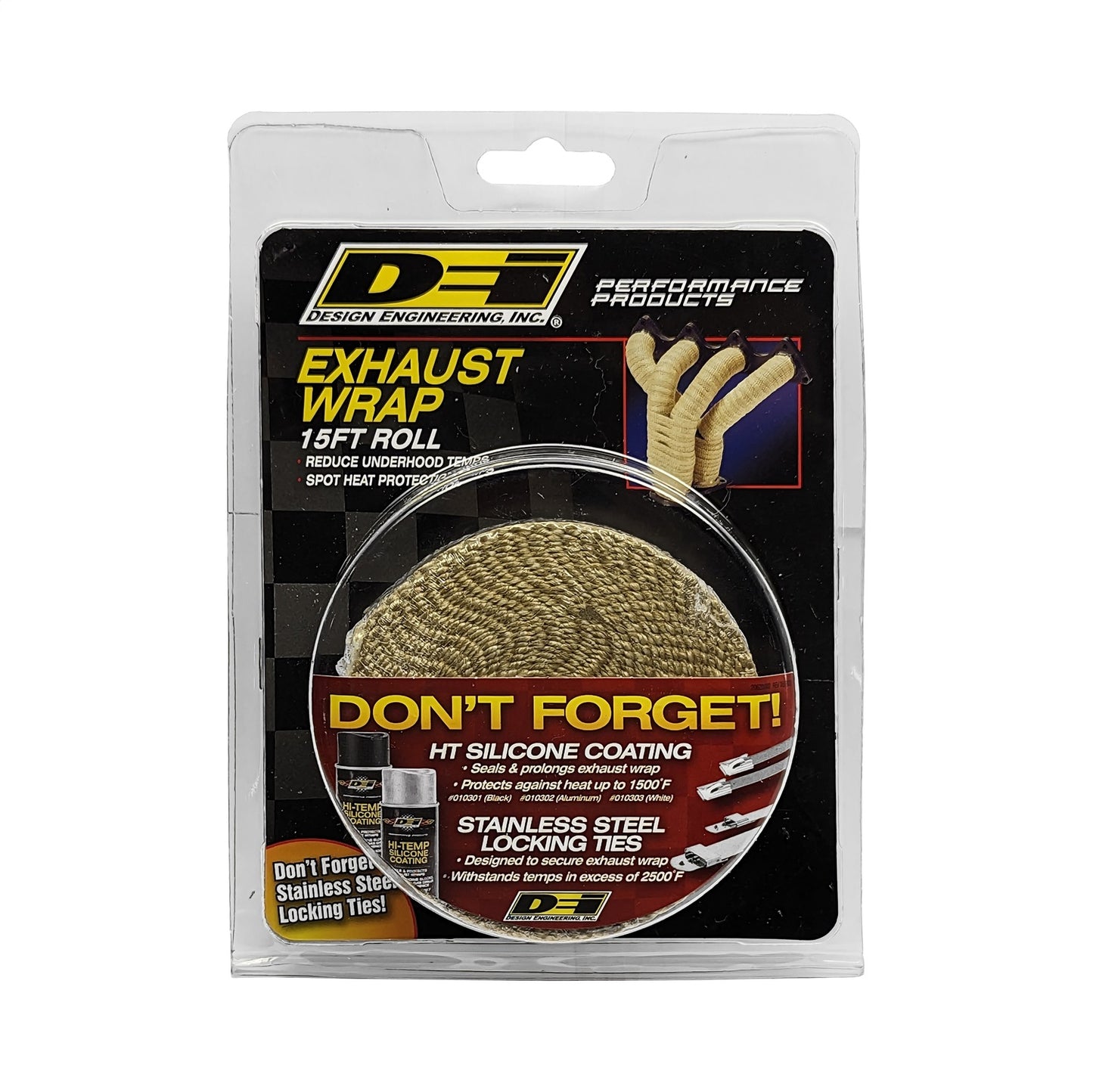 Design Engineering - 10105 - Exhaust Wrap Kit -  10105 Exhaust Wrap
