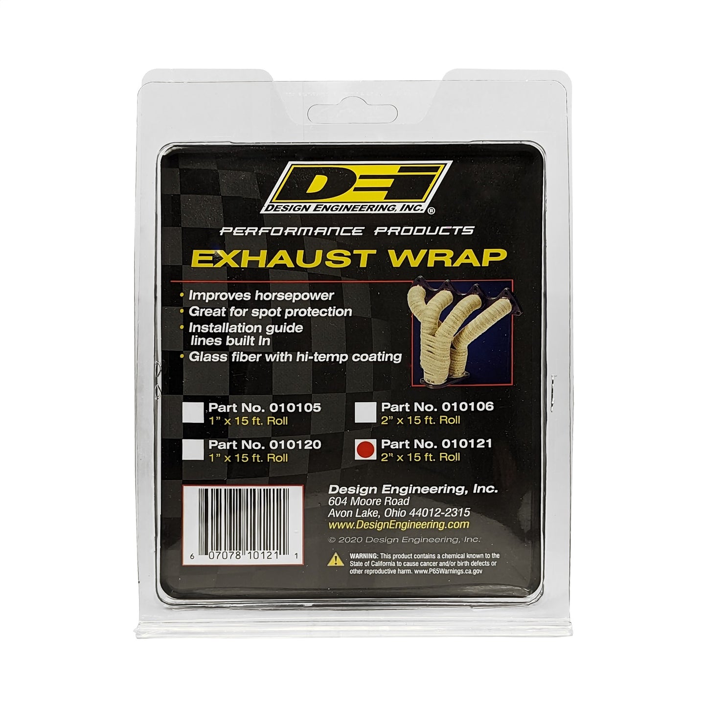 Design Engineering - 10121 - Exhaust Wrap Kit