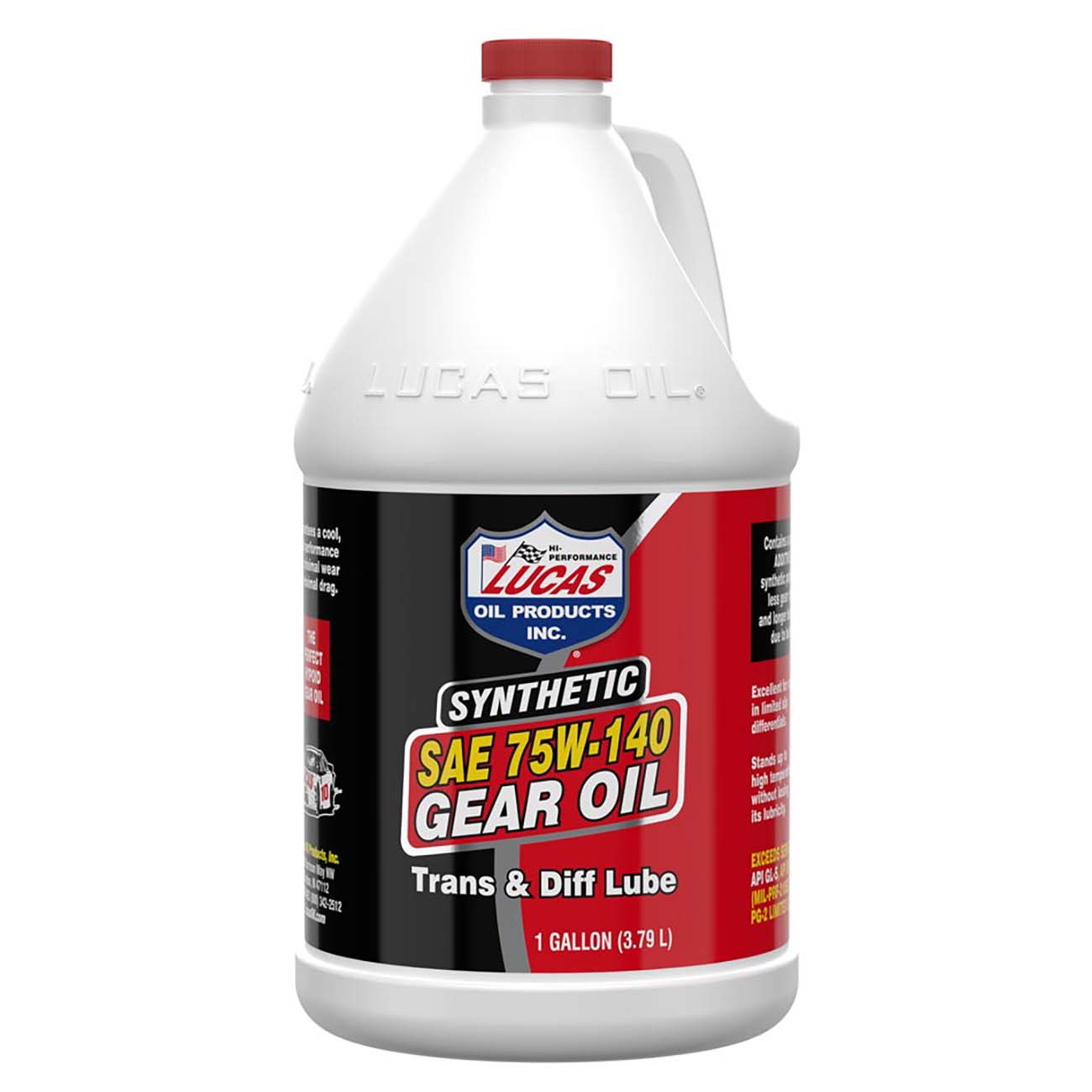 LUCASOIL Synthetic SAE 75W-140 Transmission and Differential Lube - 1 Gallon