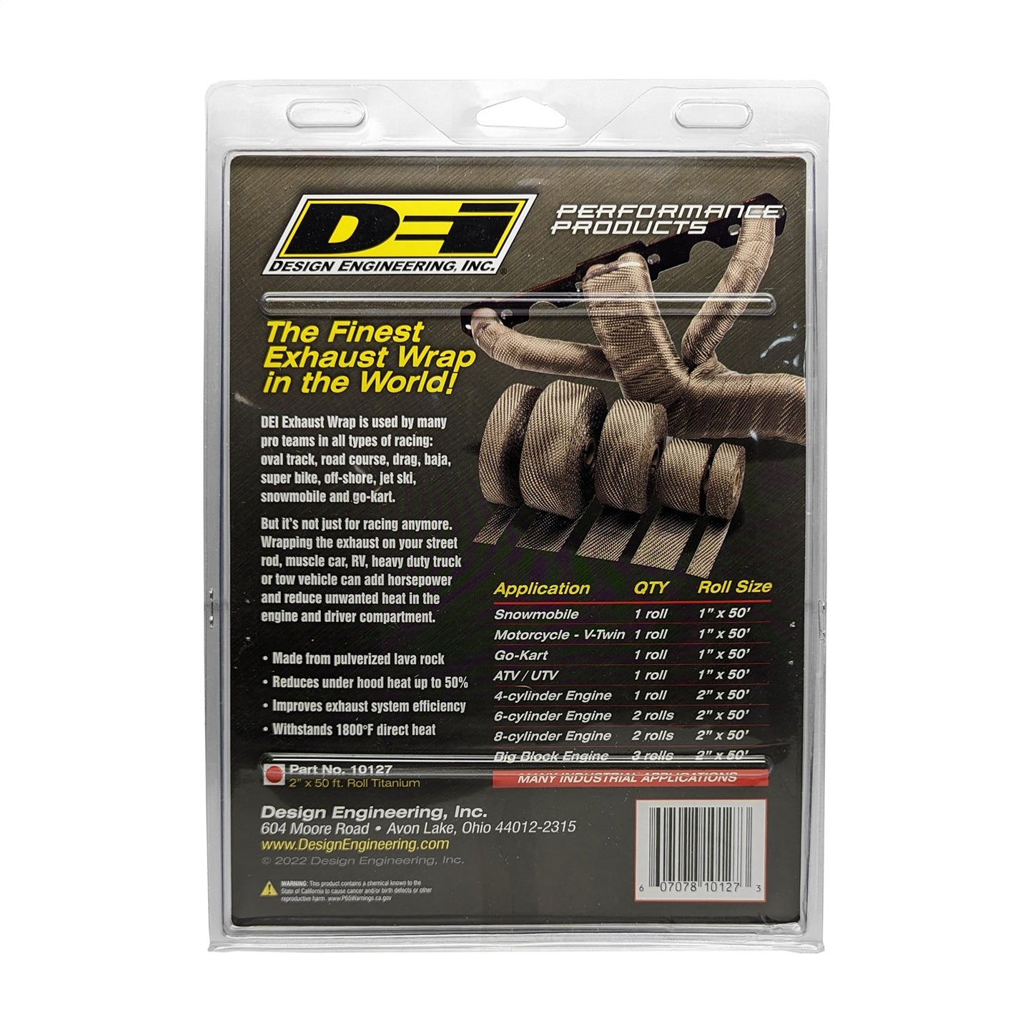 Design Engineering - 10127 - Exhaust Wrap Kit