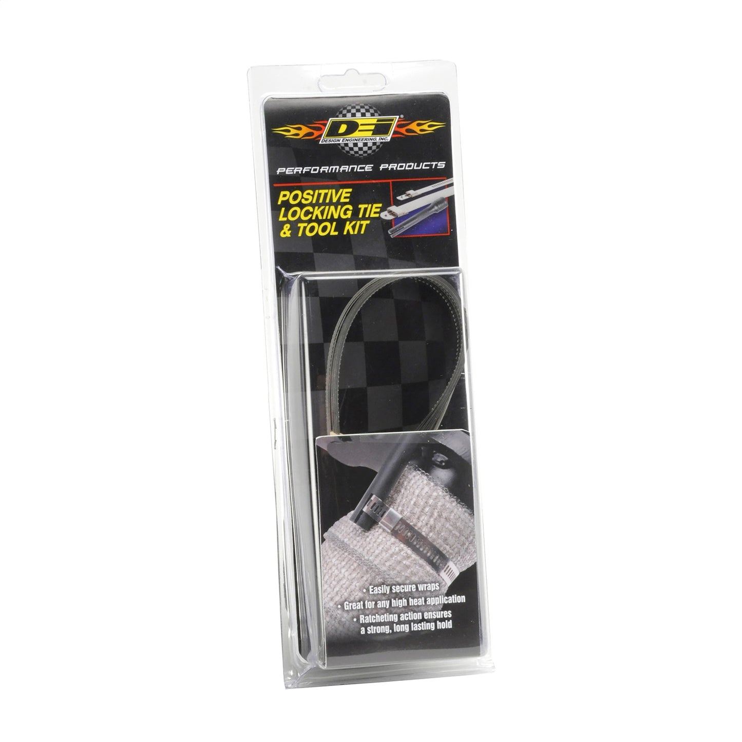 Design Engineering - 10219 - Heat Shield Tie -  10219 Positive Locking Tie And Tool Kit