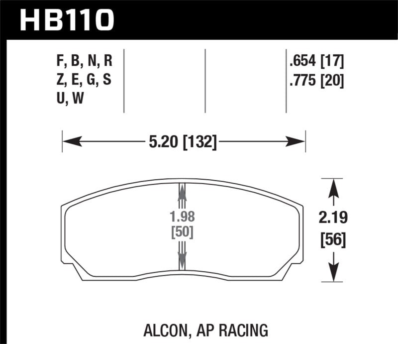 HAWK DTC-60 Brake Pad Sets