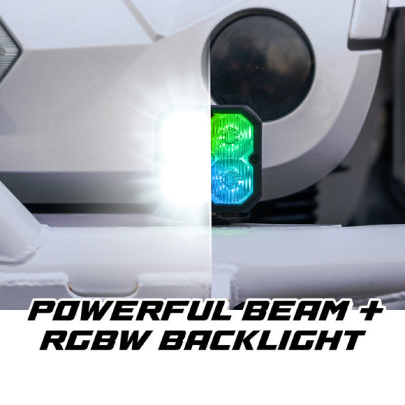XKGLOW XKmax RGBW Addressable Cube Light Kit with Fog Beam Effect