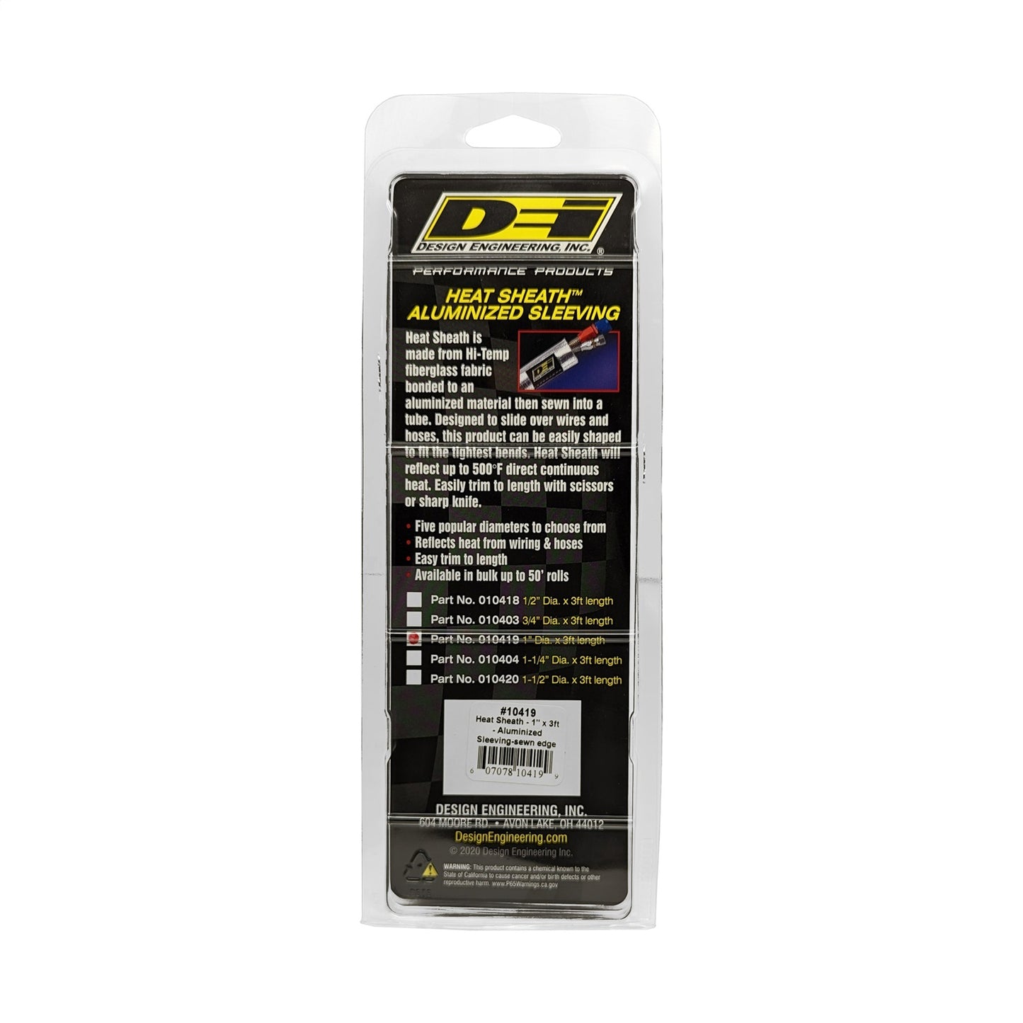 Design Engineering - 10419 - Heat Shield Sleeve -  10419 Heat Sheath