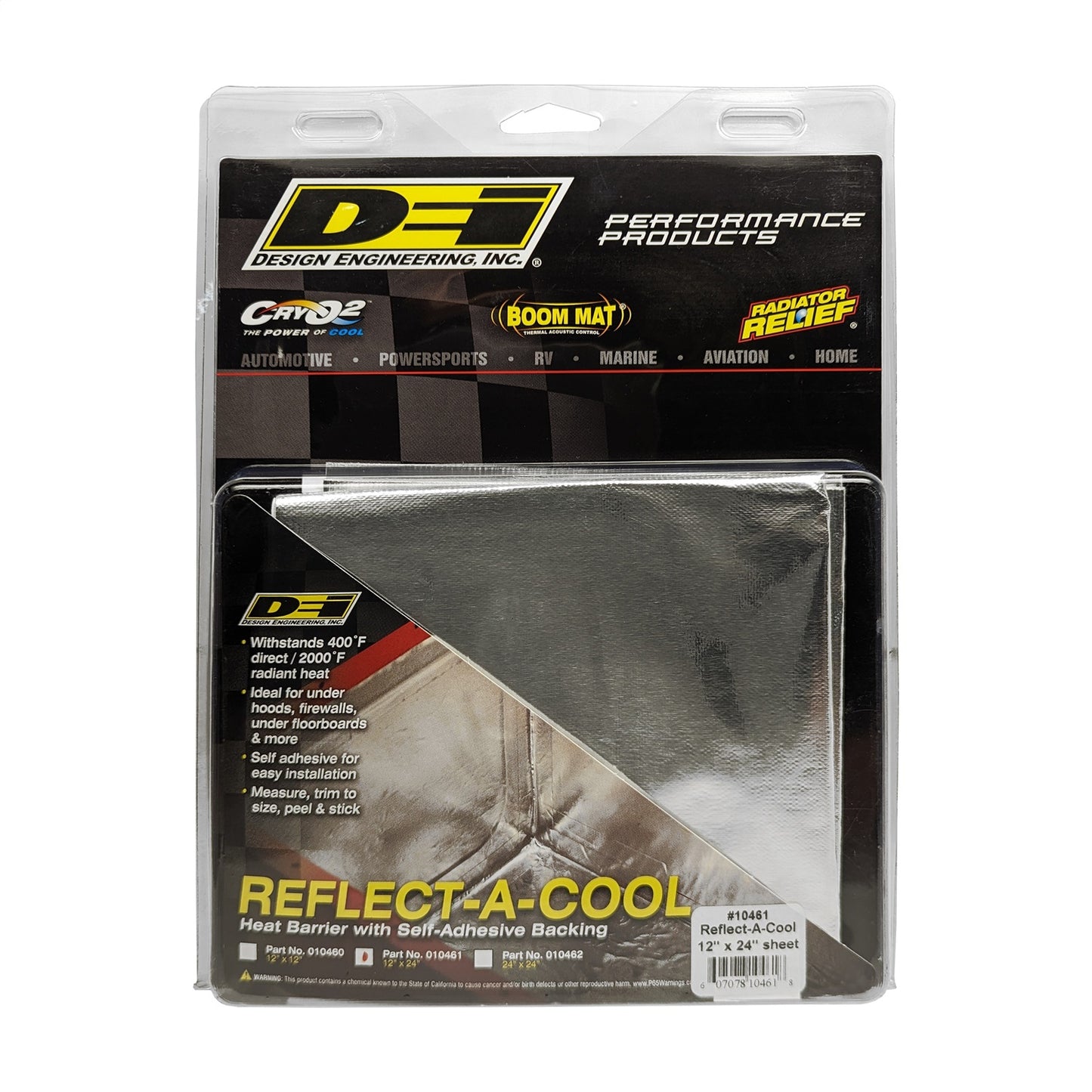 Design Engineering - 10461 - Heat Reflective Tape -  10461 Reflect-A-Cool Heat Tape