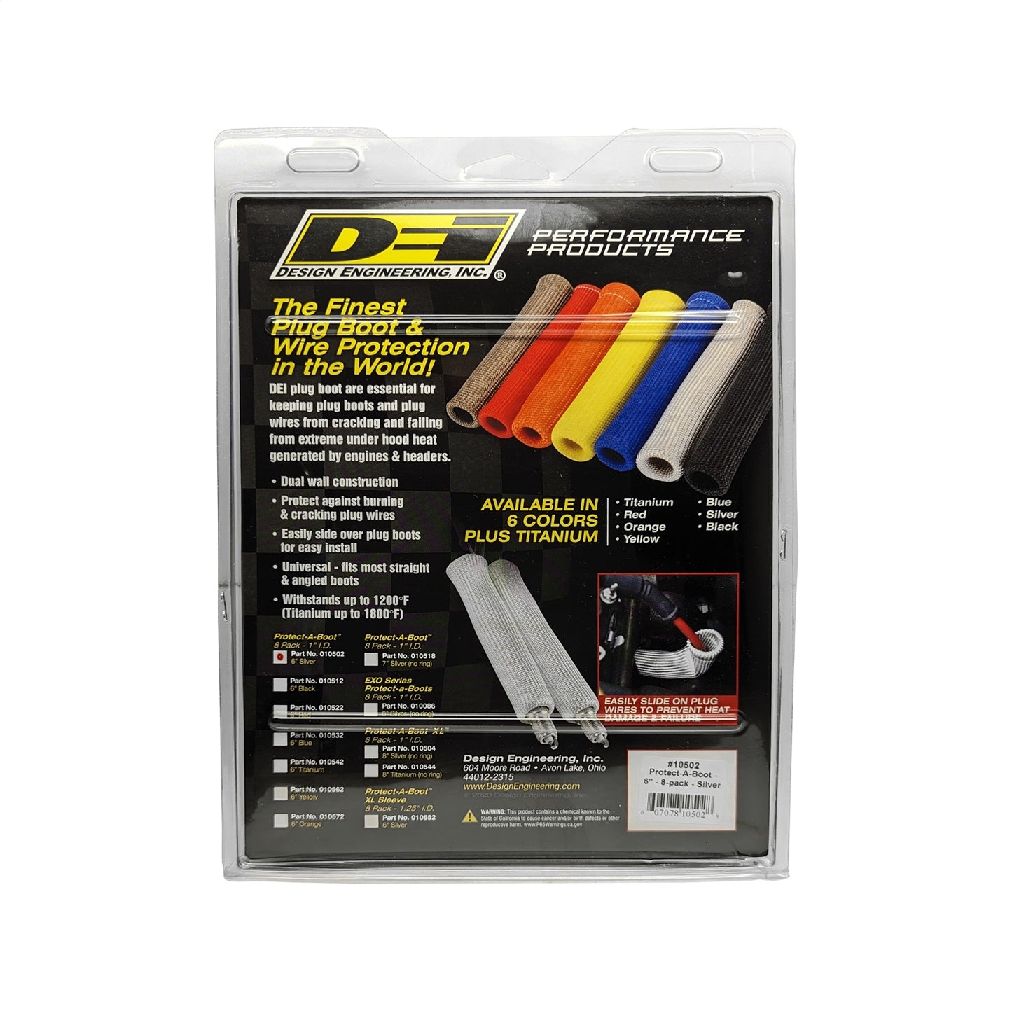 Design Engineering - 10502 - Spark Plug Boot Protector -  10502 Protect-A-Boot