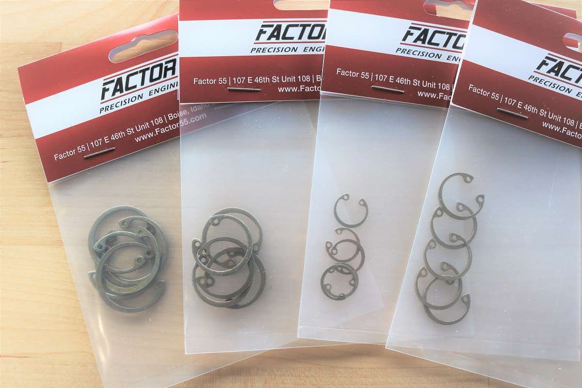 Factor 55 - 10512 - Winch Strap - ProLink XXL Internal Snap Ring Set of 5