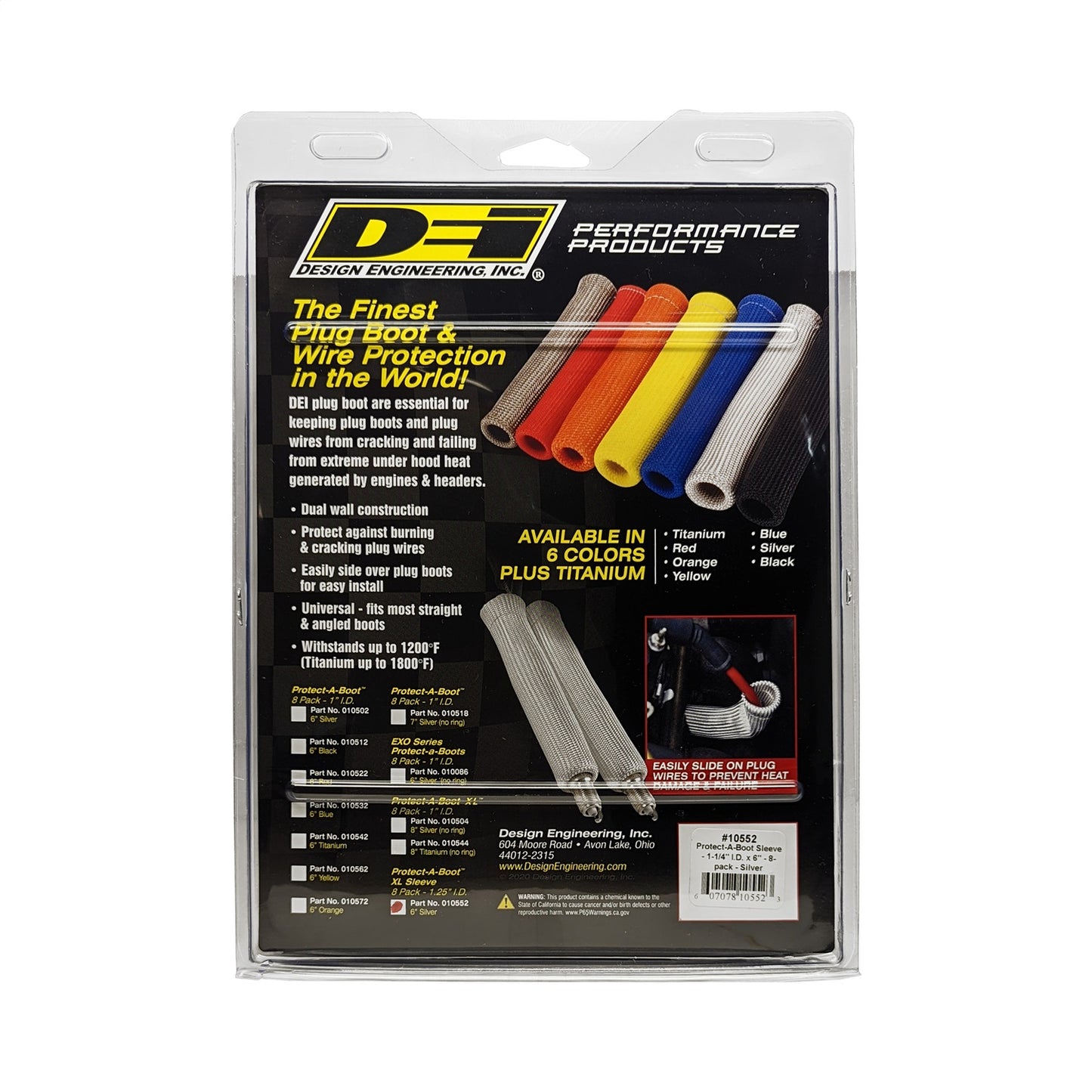 Design Engineering - 10552 - Spark Plug Boot Protector