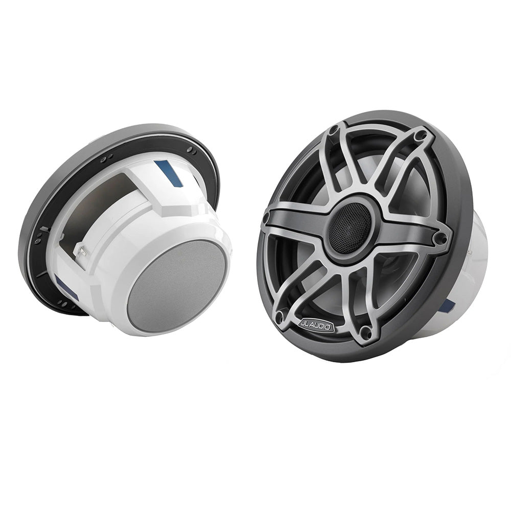 JL Audio M6 Series 7.7" Marine Coaxial Speakers w/Titanium Sport Grille - M6-770 - View 1
