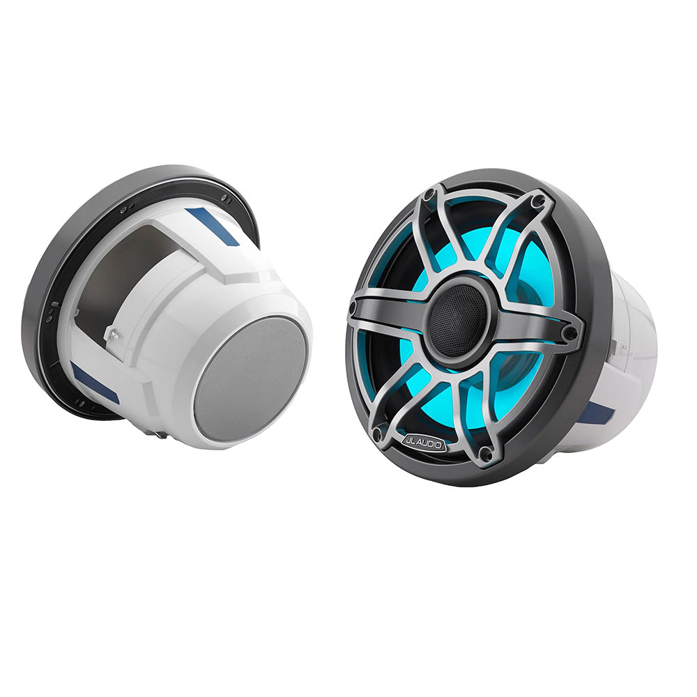JL Audio M6 Series 8.8" Marine Coaxial Speakers w/Grey Metallic Sport Grille Tra - View 1