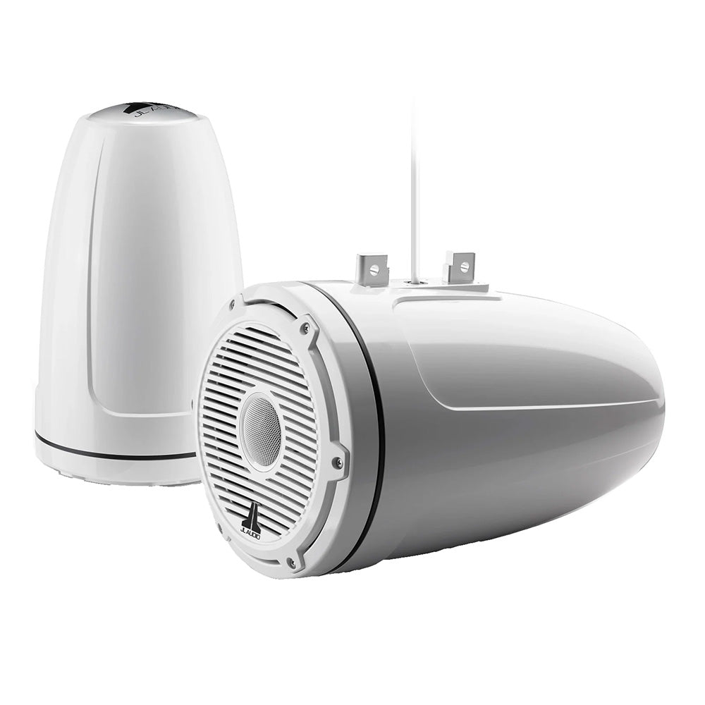 JL Audio M6 Series 8.8" Enclosed Tower Coaxial System w/Gloss White Classic Gril - View 1