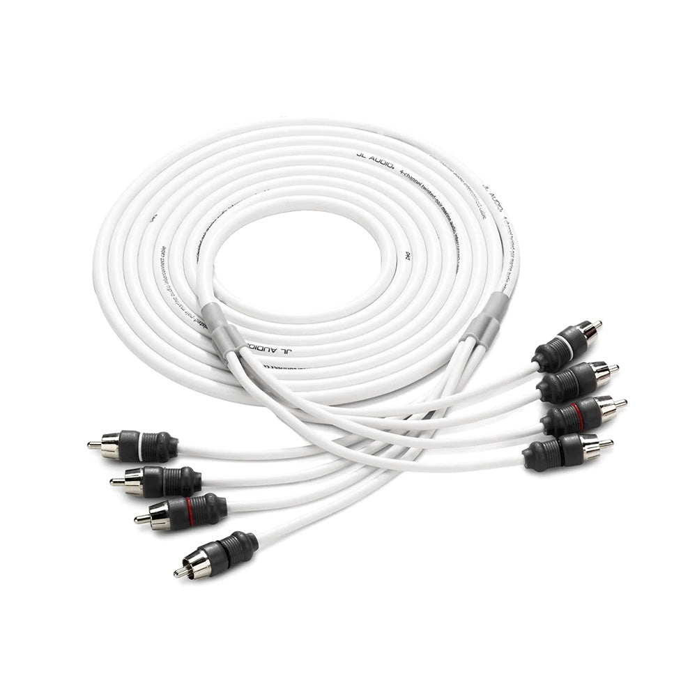 JL Audio 4 Channel 12' Marine Audio RCA Cable - XMD-WHTAIC4-12 - View 1