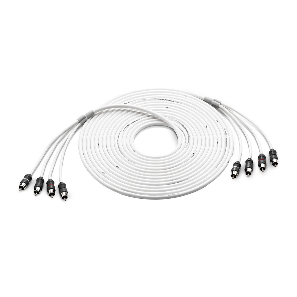 JL Audio 4 Channel 25' Marine Audio RCA Cable - XMD-WHTAIC4-25 - View 1