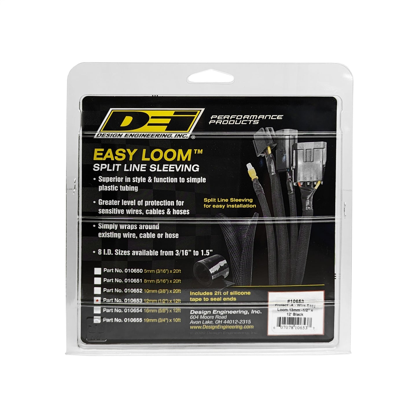 Design Engineering - 10653 - Wire Sleeve -  10653 Easy Loom Split Wire Sleeve