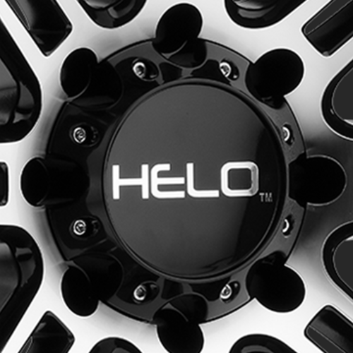 Helo Cap H42 Gloss Black 6-Lug Wheel Center Cap