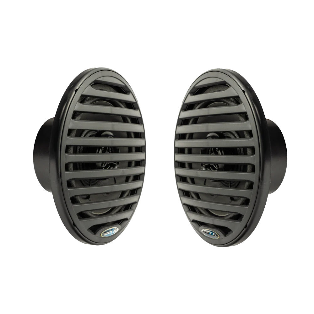 Aquatic AV 6.5" Economy Speakers - Black - Pair Waterproof Marine Boat Speakers - View 2