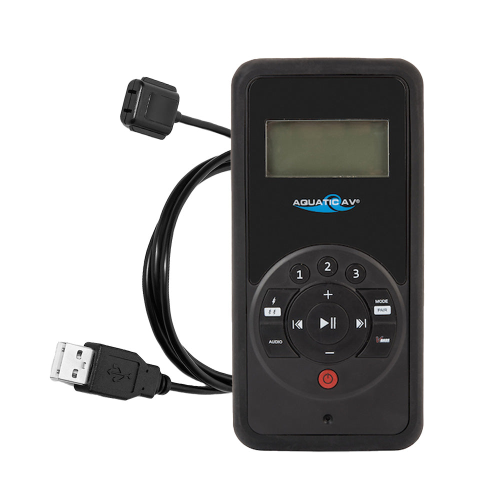 Aquatic AV RF6 Wireless Remote Control + Charging Cradle Waterproof Marine Audio - View 1