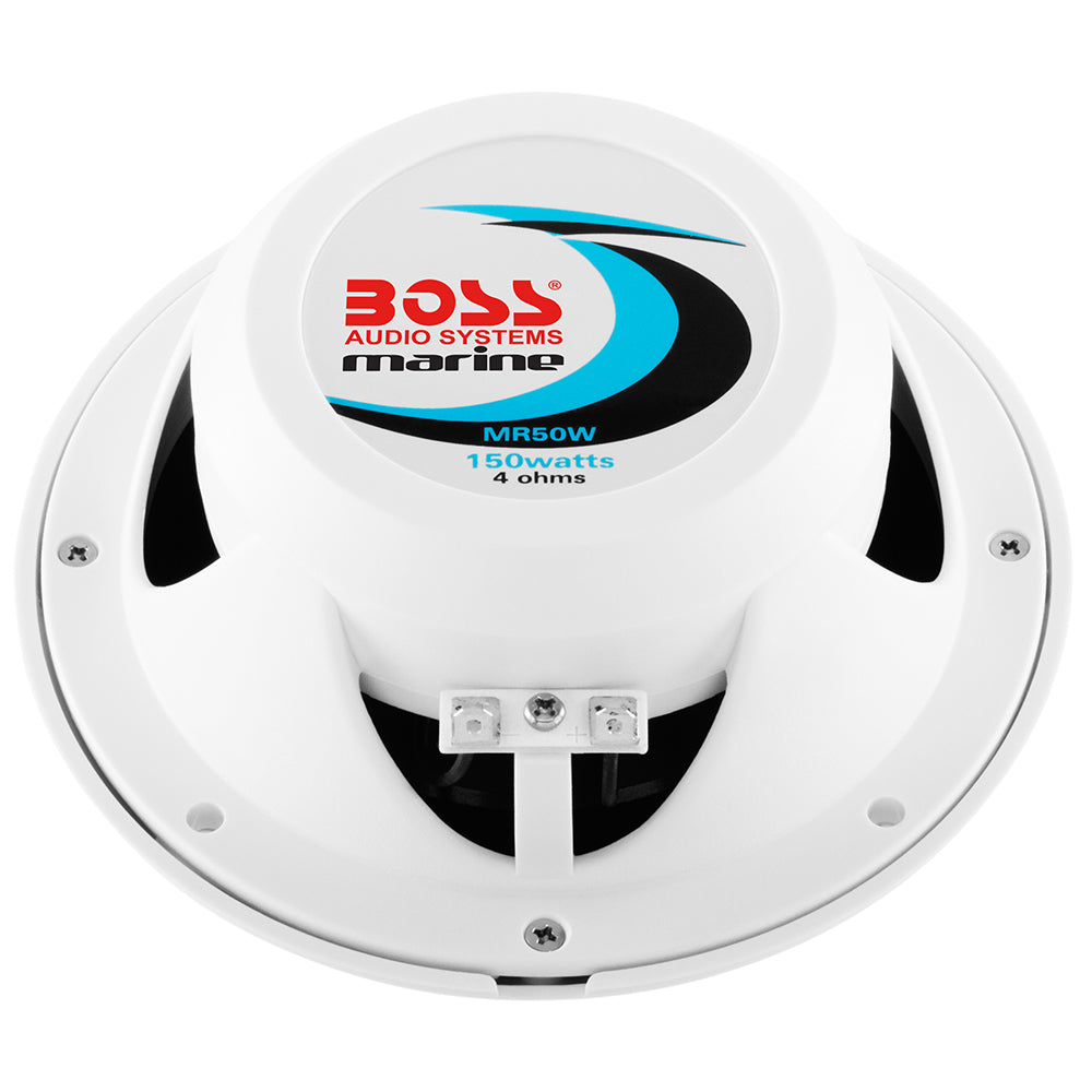 Boss Audio MR50 5.25" Round Speakers - White - Pair [MR50] - View 5