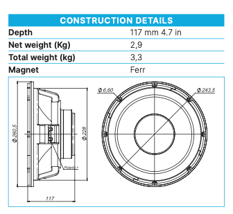 Beyma 10"BR60 V2 - High-Performance 10-Inch Low/Mid Transducer