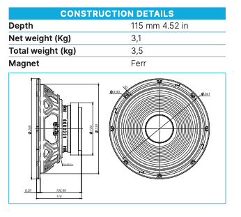 Beyma 10CM/V2 - 10" High-Efficiency Low/Mid Frequency Transducer