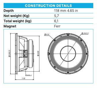 Beyma Loudspeaker 10G40-8