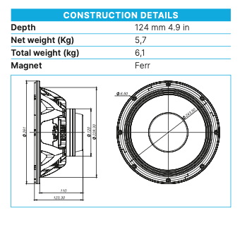 Beyma Loudspeaker 10MC500-8