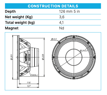 Beyma Loudspeaker 10MC700Nd-8
