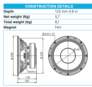 Beyma 10MCS500 8-Ohm Loudspeaker