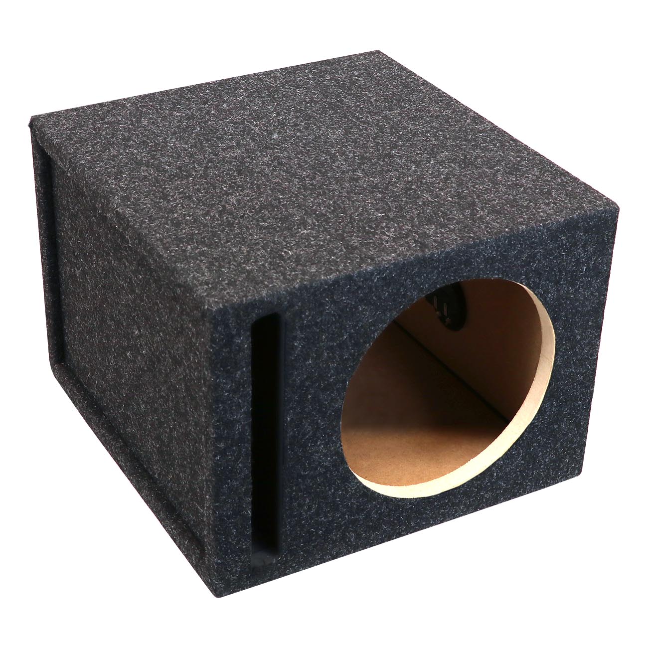 Atrend Single 10-Inch Vented Woofer Enclosure with Charcoal Carpet Covering