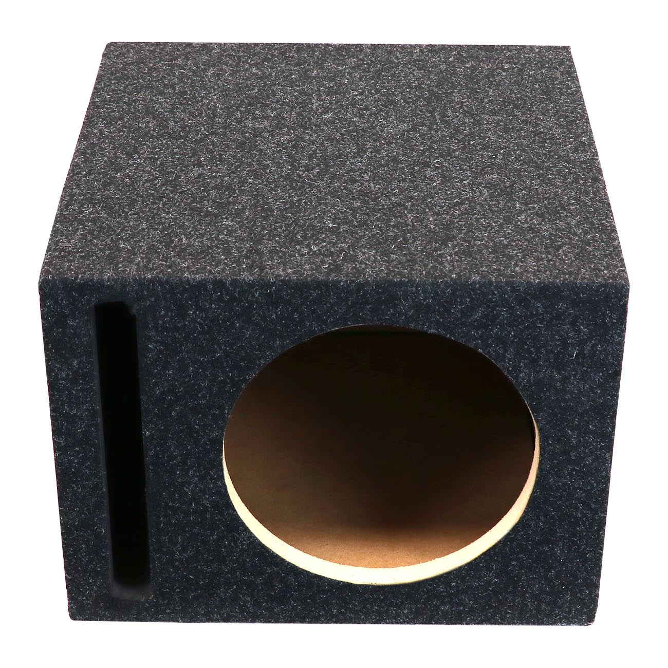 Atrend Single 10-Inch Vented Woofer Enclosure with Charcoal Carpet Covering