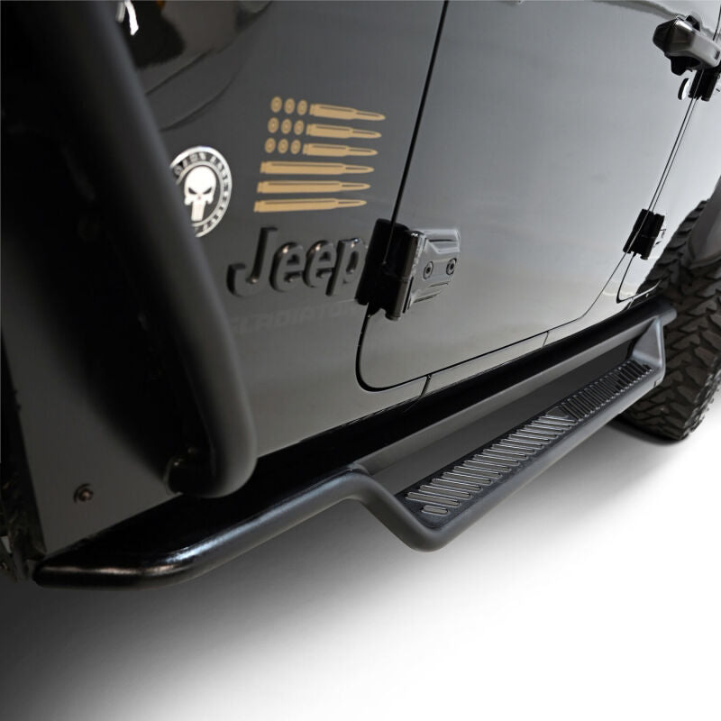 Westin 20-25 Jeep Gladiator Outlaw Drop Running Boards - Tex. Blk