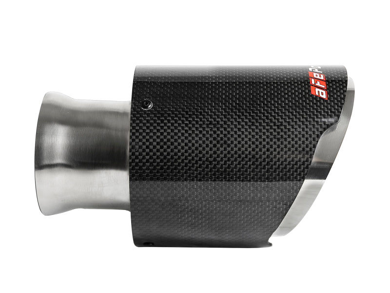 aFe MACH Force-Xp 4-1/2-Inch Carbon Fiber Exhaust Tips, Part 49C32068-C, 2015-2022 Dodge Charger Hellcat