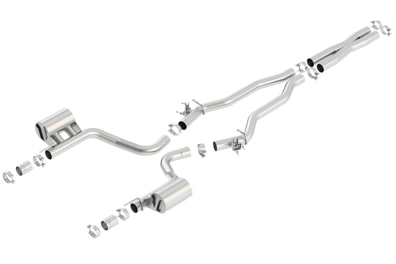 Borla 140648 ATAK Cat-Back Exhaust with Valve Simulators for 2015–2023 Dodge Challenger SRT Hellcat 6.2L V8