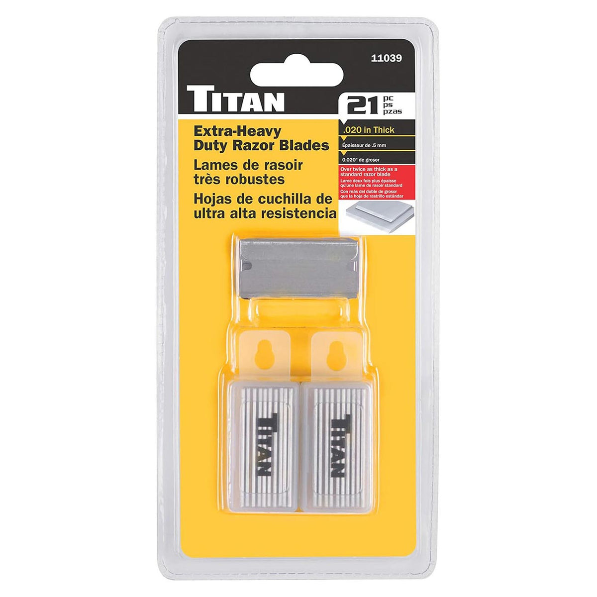 Titan Heavy Duty Razor Blades 21-Piece Set