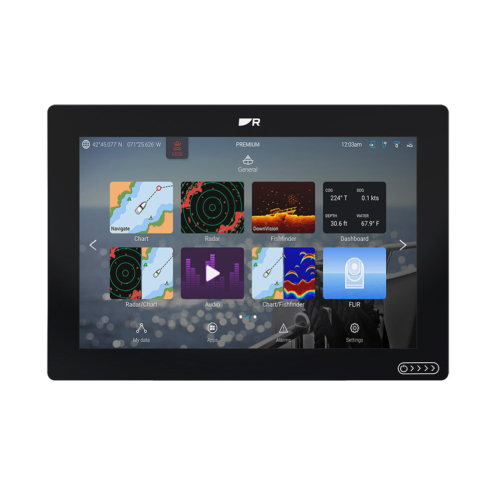 Raymarine Axiom 2 RV 12" Chartplotter/Fishfinder w/RealVision 3D Sonar Lighthous - View 1